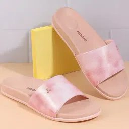 Mochi Women's Pink Slides-picture-26