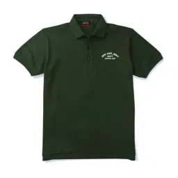 Gini & Jony Kids Green Cotton Regular Fit Polo T-Shirt-image-61
