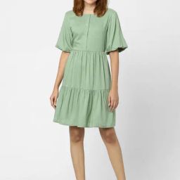 Vero Moda Green Above Knee A Line Dress-image-84