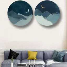 The Art House Abstract Multicolor Canvas Wall Painting - Set of 2-5