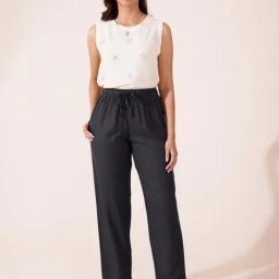 Go Colors! Silver Grey Solid Pants-picture-45