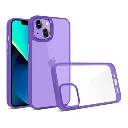 GRIPP CLARION Clear Protection Transparent Back Case for Apple iPhone 14 - Purple-34