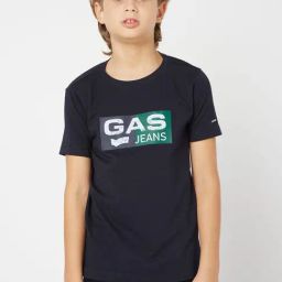 GAS KIDS Navy Printed T-Shirt-image-15
