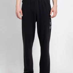 Adidas Originals Black Loose Fit Cotton Ultimate Trefoil Trackpants-image-9