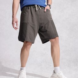 WROGN Men Pure Cotton Loose Fit Shorts-image-28