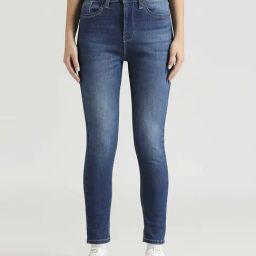 Pepe Jeans Blue Cotton High Rise Jeans-image-70
