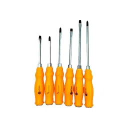 Malfah Enterprises Screw Driver CR-V yellow and black, MAF SCREWDRIVER (Pack of 6)-33