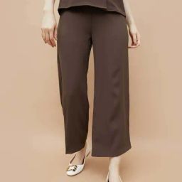 Code By Lifestyle Dark Brown Regular Fit Trousers-picture-24