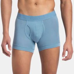 Jockey Life Blue Cotton Tencel Regular Fit Solid Trunks-picture-27