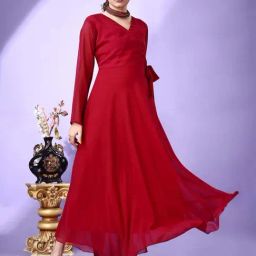 Fashion2Wear Maroon A-Line Fit Dress-image-81