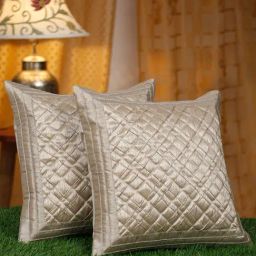 HOSTA HOMES Beige Polyester Cushion Covers - Set of 2-11