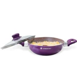 Wonderchef Royal Velvet Non-stick 26cm Kadhai with Lid-10