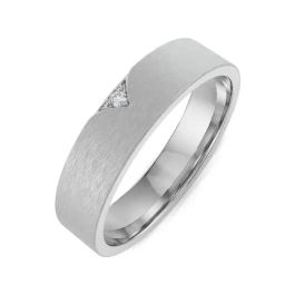 EMORI White Gold Sezz Diamond Band-image-10