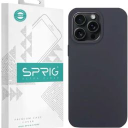 Sprig Liquid Silicone Magnetic Back Cover for APPLE iPhone 15 Pro (Grey)-picture-28