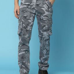 V-Mart Men Camouflage Printed Mid-Rise Cargos-image-16