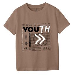 CODEZ Boys Typography Printed Applique T-shirt image 1