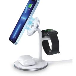 Neopack White Magleap Trio 22.5W Wireless Charging Stand for Apple Devices-16