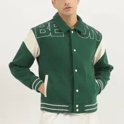 United Colors of Benetton Green Regular fit Printed Varsity Jacket-picture-49