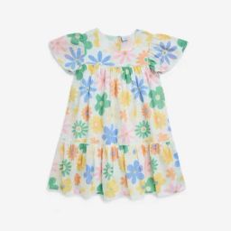 HOP Kids by Westside Multicolour Floral Cotton-Blend Tiered Dress-image-69