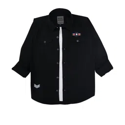 Rocket Science Boys Solid Cargo Shirt with Double Pockets-image-62