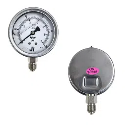 Japsin Instrumentation Glycerin Filled Economical Pressure Gauge 0 to 7 Kg/cm² Range 63 mm (2½ Inch) Dial Size, JIPL-EPG-63MM-B12-17