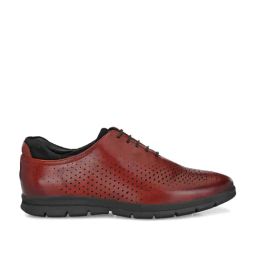 Legwork Men's Red Oxford Shoes-image-51