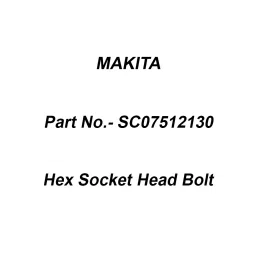 Makita Hex Socket Head Bolt Size M5x65 for PP200DRG, Part No SC07512130-16