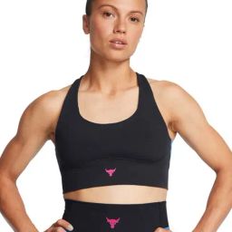 UNDER ARMOUR Black Slim Fit Sports Crop Top-image-44