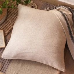 House This Sahyadri Beige Viscose Large Cushion Cover-image-90