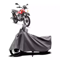 Auto Pearl Two Wheeler Cover with Bag for Bajaj Boxer BM 150, Silver-picture-8