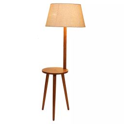 Tucasa SHS-16 Mango Wood Jute B-22 Floor Lamp 51 Inch (Brown and Beige)-image-80