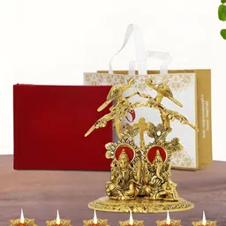 INTERNATIONAL GIFT Gold-Toned Laxmi Ganesh 2 Pieces Religious Idol Showpiece-image-87