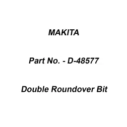 Makita Double Roundover Bit Size 8-28.6-50.8-12.7-4 mm, Part No D-48577-23