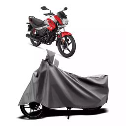 Auto Pearl Two Wheeler Cover with Bag for Hero Passion Pro i3S, Silver-image-80