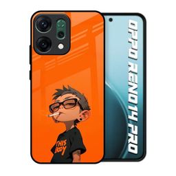 QRIOH Rebel Kid Printed Oppo Reno14 Pro 5G Glass Back Case Mobile Accessories-picture-18