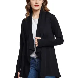 Hypernation Black Cotton Shrug-21