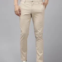 Blackberrys Men Checked Low-Rise Chinos Trousers-image-57