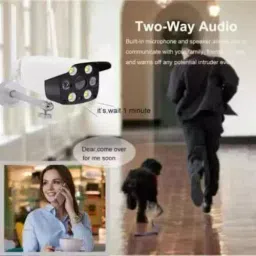 YK RETAIL 2MP Motion Detection Security Bullet Camera with Color Night Vision & 3G/4G Sim Card Based image 3