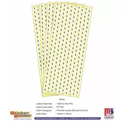 Sticker Bazaar M3 Number 5 Printed Labels 12 mm Dia 5100 Labels (Pack of 5) image 3
