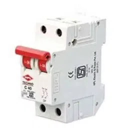 HPL 10kA 50-63A Double Pole D Curve Techno N MCB NTDPD-40 image 2