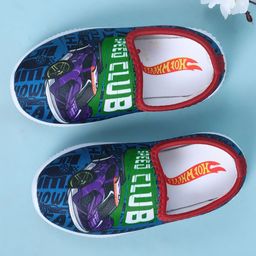 Kidsville Hot Wheels Featuring Speed Club Casual Shoes - Red & Blue-image-88