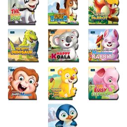 Animals Shaped Story Board Book Pack of 10 Books - English-3