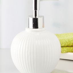Kookee Ceramic Soap Dispenser handwash Pump for Bathroom, Set of 1, White (8048)-image-8