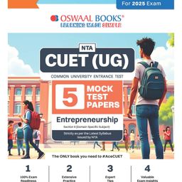 OSWAAL BOOKS NTA CUET (UG) 5 Mock Test Papers | Section II Entrepreneurship (For 2025 Exam) | With New Syllabus & Pattern - English-11
