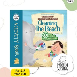SAM & MI - Cleaning the Beach Activity Book: Adventures of Samara and Alphabet, The Elephant By Priyanka Agarwal Mehta - English-picture-2