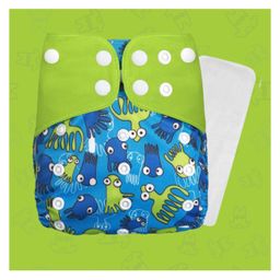 Ahc Zikku Free Size Reusable Cloth Diaper for Babies with One Insert - Octopus Print image 2