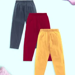 KiddoPanti Boys Pack Of 3 Pure Cotton Straight-Leg Lounge Pants-image-48