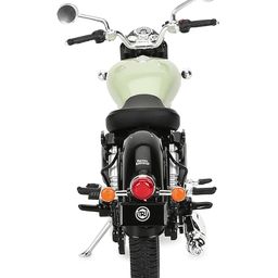 Magicwand Die-Cast Metal 1:15 Scale Royal Enfiield Motorcycle with Interchangeable Tanks,Moving Handle & Pull Back Action Pack of 1 Many Colors image 4
