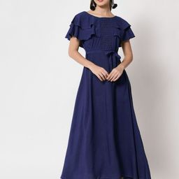 ANGOORI FASHION Flutter Sleeve Maxi Dress-image-85