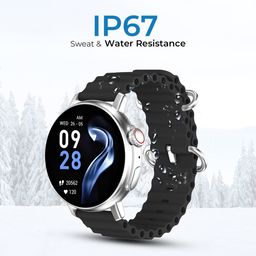 iCruze Pronto Vista Voice assistances with silicon band Bluetooth Calling Smart Watch, 1.5'' LCD Display 120+ Sports Modes, SpO2, Heart Rate Monitoring - (Black) image 5